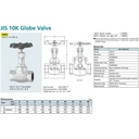 Globe Valve Ductile KITZ Fig. 10 SJ , 2 1/2" - 65mm , Drat / Screw