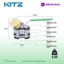 KITZ 3-Piece SUS Ball Valve Fig. 1000 AKU3TZFM , 3/8" - 10mm, Drat Kasar NPT