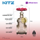 KITZ Bronze Gate Valve Fig. 150 E , 2 1/2" - 65A - 65mm , Drat / Screw