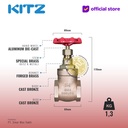 KITZ Bronze Gate Valve Fig. 150 E , 1 1/4" - 32A - 32mm , Drat / Screw