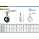Butterfly Valve Aluminum KITZ Fig. PN16XJME , 3" - 80A - 80mm , LEVER