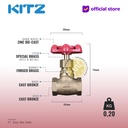 KITZ Bronze Globe Valve Fig. 100 A , 3/8" - 10A - 10mm , Drat / Screw