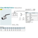 KITZ Ductile Ball Valve Fig. 400 STZ , 3/8" - 10A - 10mm , Drat Screw