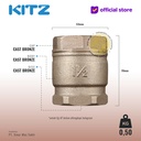 KITZ Tusen Klep Lift Check Valve Fig. 125 VF , 1 1/2" - 40mm , Drat