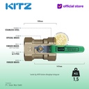 NPT Ball Valve KITZ Fig. 600 AKTK , 2" - 50A - 50mm , Drat Kasar