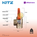 3-Way Ball Valve KITZ Fig. 400 TN , 1/2" - 15A - 15mm , Drat / Screw