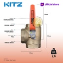 3-Way Ball Valve KITZ Fig. 400 TN , 2" - 50A - 50mm , Drat / Screw