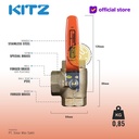 3-Way Ball Valve KITZ Fig. 400 TN , 1" - 25A - 25mm , Drat / Screw