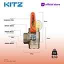 3-Way Ball Valve KITZ Fig. 400 TN , 3/4" - 20A - 20mm , Drat / Screw