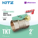 KITZ Compact Ball Valve Fig. 600 TKT, 2" - 50A - 50mm , Drat Screw