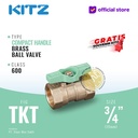 KITZ Compact Ball Valve Fig. 600 TKT, 3/4" - 20A - 20mm , Drat Screw