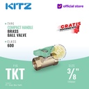KITZ Compact Ball Valve Fig. 600 TKT, 3/8" - 10A - 10mm , Drat Screw