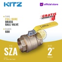 KITZ Full Port Ball Valve Fig. 600 SZA , 2" - 50A - 50mm , Drat Screw