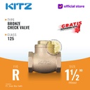 Klep Tabok / Check Valve KITZ Fig. 125 R, 1 1/2" - 40mm , Drat / Screw