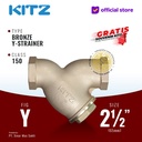 KITZ Bronze Y Strainer Fig. 150 Y, 2 1/2" - 65A - 65mm , Drat / Screw