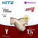 KITZ Bronze Y Strainer Fig. 150 Y, 1 1/4" - 32A - 32mm , Drat / Screw