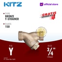 KITZ Bronze Y Strainer Fig. 150 Y, 3/4" - 20A - 20mm , Drat / Screw