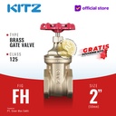 KITZ Brass Gate Valve Fig. 125 FH , 2" - 50A - 50mm , Drat / Screw