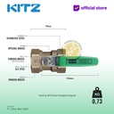 NPT Ball Valve KITZ Fig. 600 AKTK , 1 1/4" - 32mm , Drat Kasar