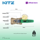 NPT Ball Valve KITZ Fig. 600 AKTK , 3/4" - 20A - 20mm , Drat Kasar