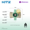 KITZ Compact Ball Valve Fig. 600 TKT, 3/8" - 10A - 10mm , Drat Screw