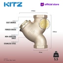 KITZ Bronze Y Strainer Fig. 150 Y, 2 1/2" - 65A - 65mm , Drat / Screw