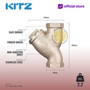 KITZ Bronze Y Strainer Fig. 150 Y, 1 1/2" - 40A - 40mm , Drat / Screw