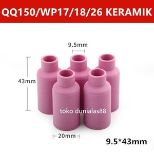 Keramik Gas lens Argon QQ150 9.5*43mm Ceramik Argon TIG