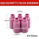 Keramik Gas lens Argon QQ150 9.5*43mm Ceramik Argon TIG