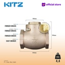 Klep Tabok / Check Valve KITZ Fig. 125 R, 3" - 80mm , Drat / Screw