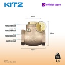 Klep Tabok / Check Valve KITZ Fig. 125 R, 1 1/2" - 40mm , Drat / Screw