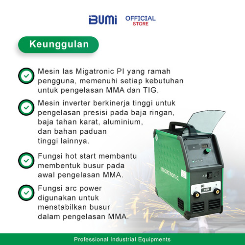 MMA DC IGBT Inverter - Migatronic PI 350 E