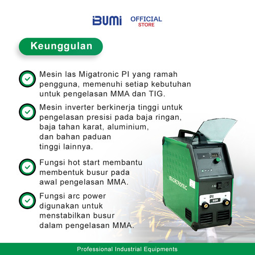 MMA DC IGBT Inverter - Migatronic PI 500 E