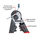 Knipex - Tang Potong Kabel Piano 190 mm - Black Polished