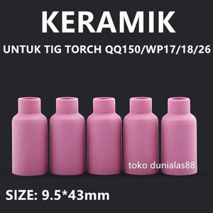 Keramik Gas lens Argon QQ150 9.5*43mm Ceramik Argon TIG