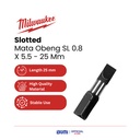 Milwaukee Accessories - "Slotted" Mata Obeng SL 0.8 X 5.5 - 25 Mm
