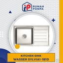 Kitchen Sink Stainless Steel Wasser Sylvia 1B1D 86