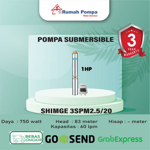 Pompa Submersible 3 Inc SHIMGE 3SPM2.5/20
