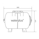 Tabun Tekanan Pompa Air | Pressure Tank Waterplus PRSTK-100H