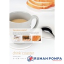 Tatakan Gelas Anti Bakteri | Diatomite Coaster | Waterplus DCR 101
