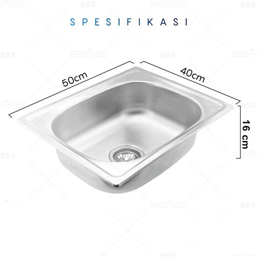 KITCHEN SINK 5040 | BAK TEMPAT CUCI PIRING STAINLESS STEEL