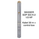 WASSER SDP 303 K-2 1/3 HP kabel 30 meter pompa satelit deep sibel