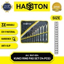 Hasston Kunci Ring Pas Chrome Mdl.Tulang 14 pcs (8-32mm) (1647-004)