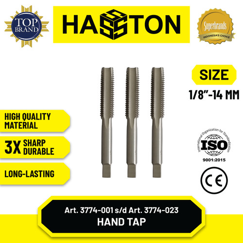 Hasston Hand Tap / Tap Ulir / Senai Tap 3 pcs (3774)