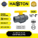Hasston Ball Valve Body PVC 1/2'' / Katup Bola / Stop Kran (0691-011)