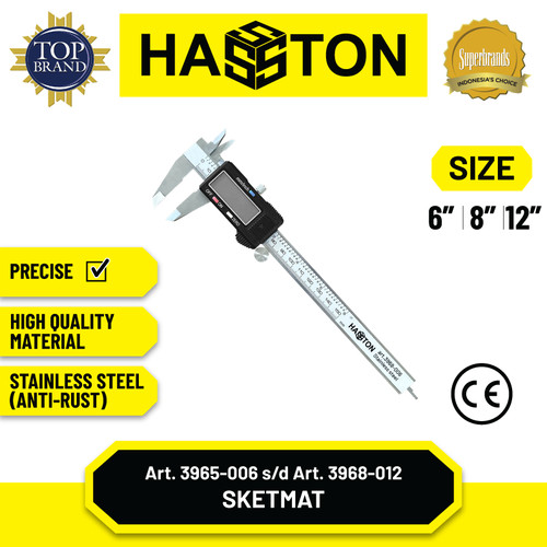 Hasston Sketmat Besi Baja / Sigmat / Jangka Sorong (3965)