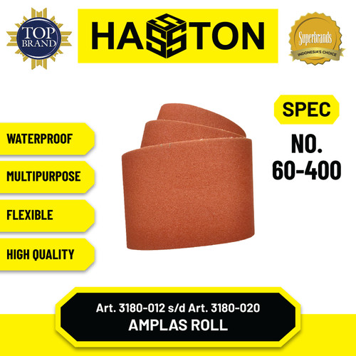 Hasston Remplas Roll No.400 Panjang 1M / Amplas Roll Kain (3180-020)