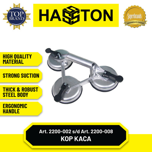 Hasston Kop Kaca Body Besi 3 Kaki / Glass Suction (2200-008)