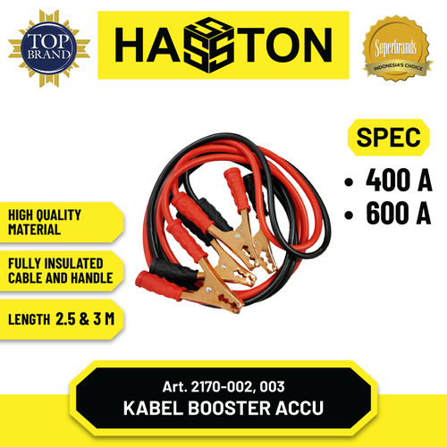 Hasston Kabel Jumper Aki Mobil 200A / Cable Accu (2170-002)