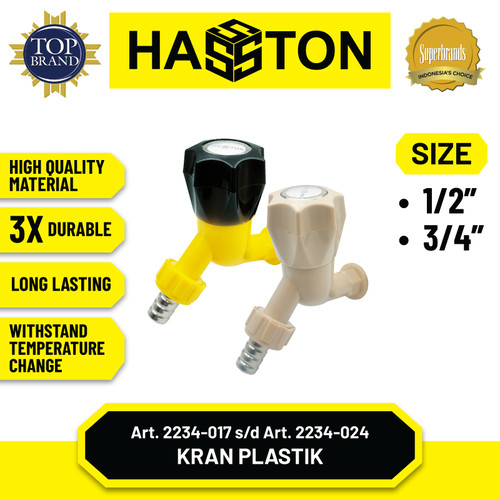 Hasston Kran Air PVC 1/2" / Keran Plastik (2234-019)